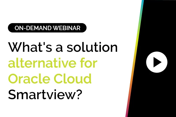 What's a solution alternative for Oracle Cloud Smartview? 2