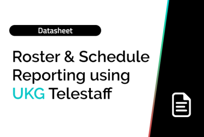 Roster and Schedule Reporting using UKG Telestaff 6