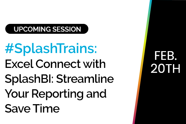 Excel Connect with SplashBI: Streamline Your Reporting and Save Time