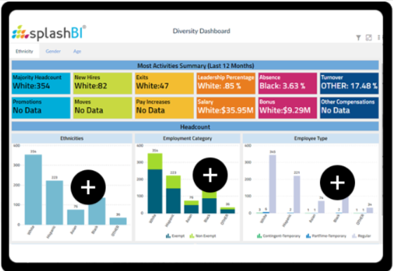 HR Metrics Dashboard - Diversity Summary