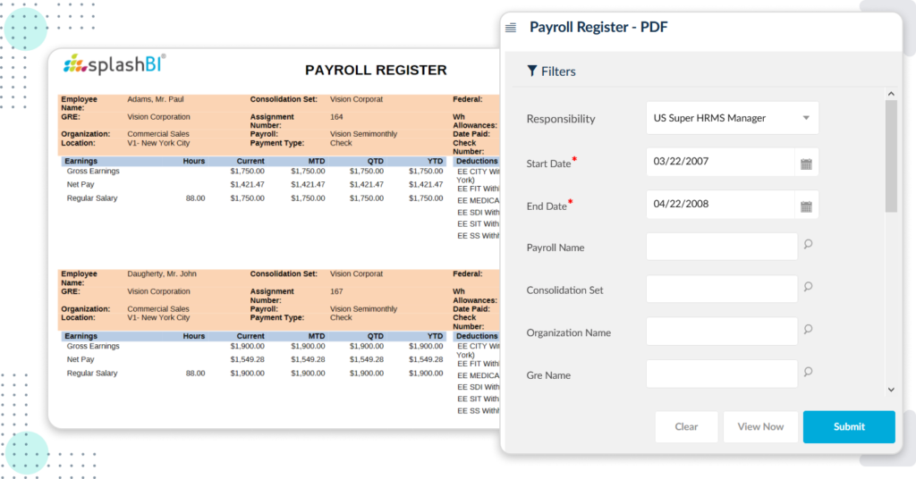Legacy Data For Payroll | SplashBI 3 Legacy Data For Payroll | SplashBI 2