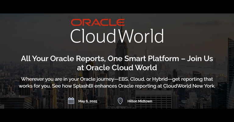 All Your Oracle Reports, One Smart Platform – Join Us at Oracle Cloud World 2