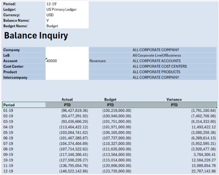 Balance Inquiry