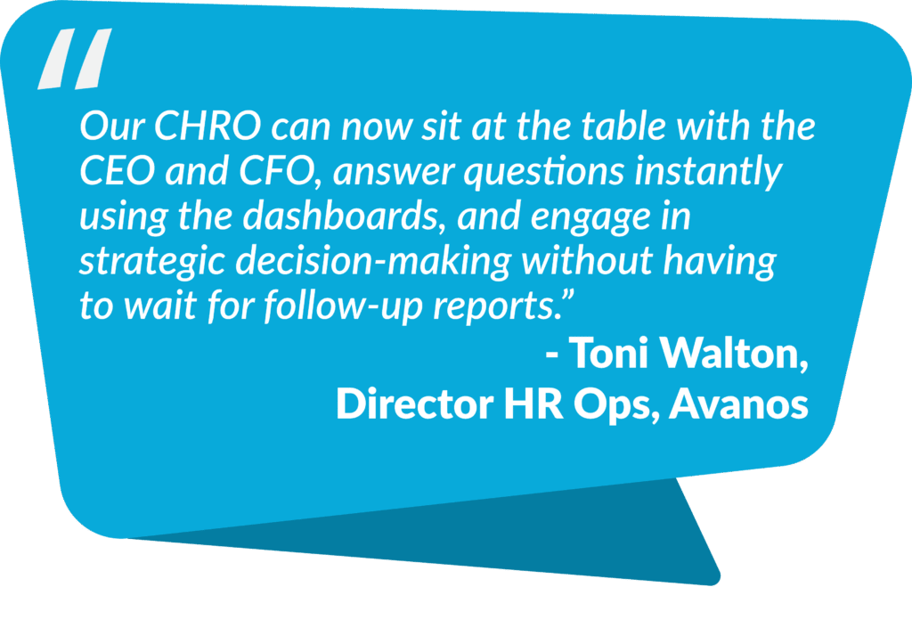 Our CHRO can now sit at the table with the CEO and CFO