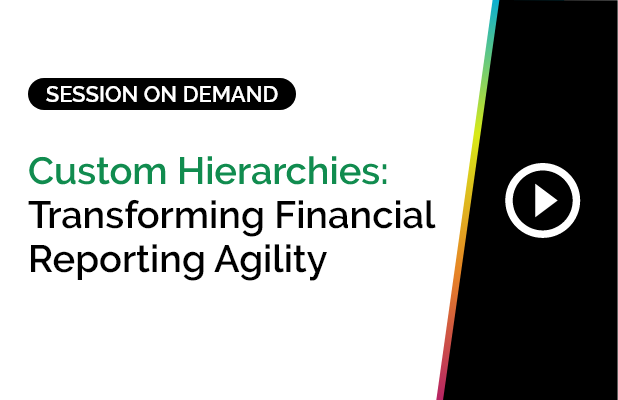 Custom Hierarchies: Transforming Financial Reporting Agility